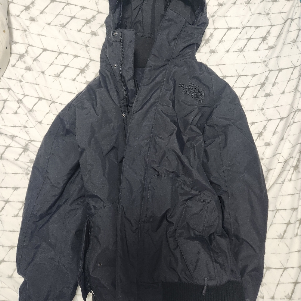 North Face small black winter jacket